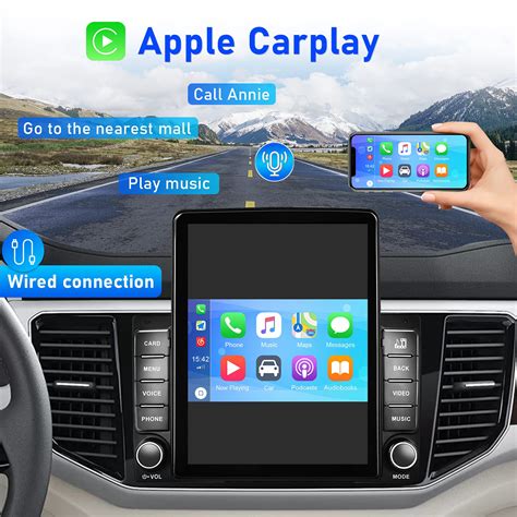 Camecho Carplay Double Din Car Stereo Inch Vertical Touch Screen Car Stereo With Bluetooth
