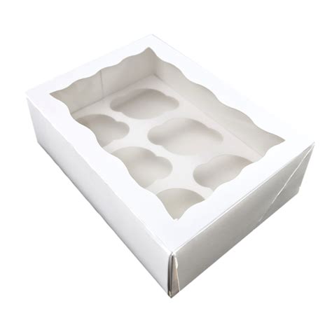 Cupcake Window Box Holds 6 4 Inch High Cake Decorating Central