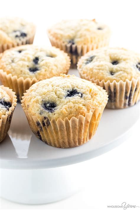 Keto Low Carb Paleo Blueberry Muffins Recipe With Almond Flour