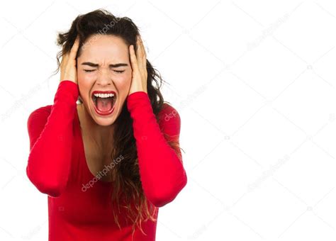 Frustrated Woman Screaming Stock Photo By Jaykayl
