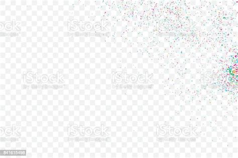 Colorful Explosion Of Confetti Isolated On Transparent Background