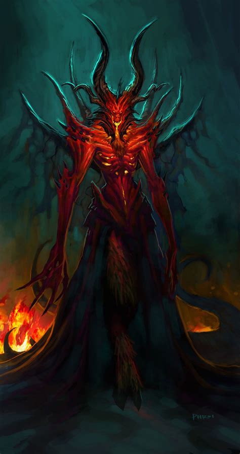 Diablo Iii Diablo Concept 3 Demon Art Fantasy Demon Fantasy Monster