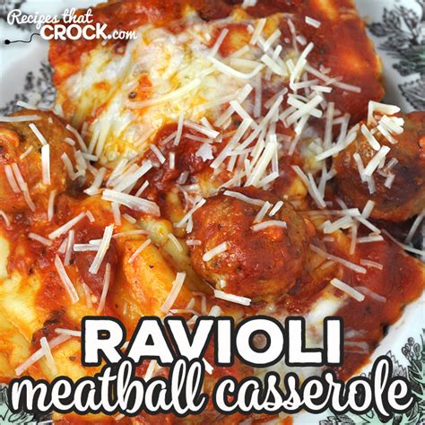Howto make meatballs stay together in a crock pot. Ravioli Meatball Casserole (Oven Recipe) - Recipes That Crock!