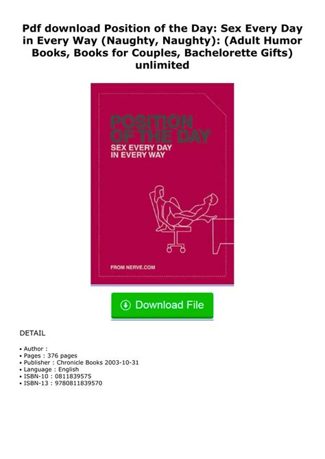 Pdf Download Position Of The Day Sex Every Day In Every Way By Emaneran Flipsnack