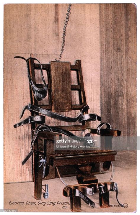 Electric Chair Sing Sing Prison New York Usa Circa 1900 Prison