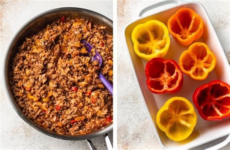 Ground Beef Stuffed Peppers • Salt And Lavender