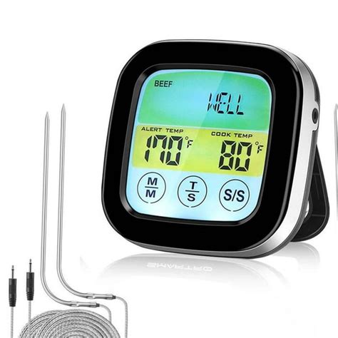 Digital Meat Thermometer For Oven Bbq Grill Kitchen Food Smoker Cooking