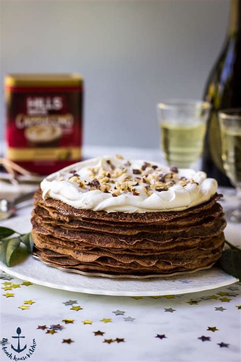 This Double Chocolate Hazelnut Crepe Cake Is Rich And Decadent And