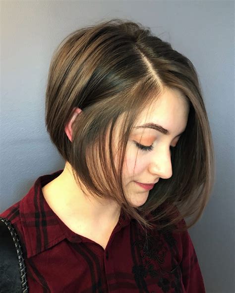 Best short haircuts for round faces cover ears, are cut with a short hairstyle for a round face should have a nice height above the forehead and light wispy side bangs. 2021 Popular Medium Hairstyles for Small Foreheads
