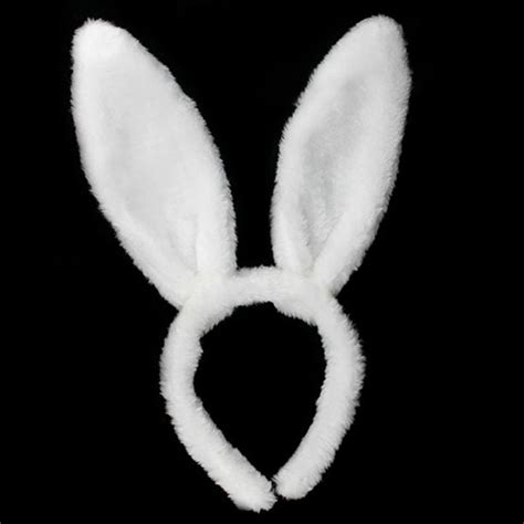 Plush White Bunny Ears Fantasiawear