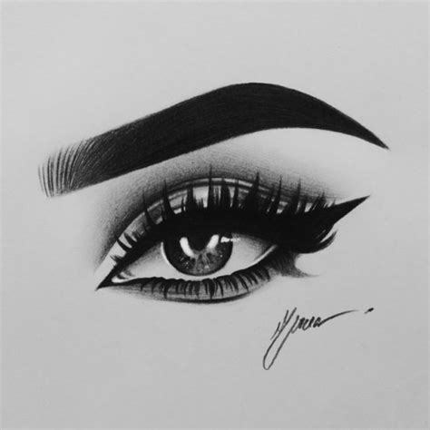 Draw a line directly underneath your eyebrow with an eyeliner brush and. drawing of eyebrows and eyelashes | Tumblr