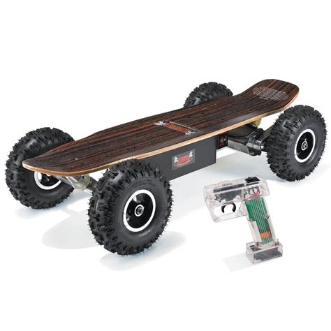 The All Terrain Electric Skateboard Hammacher Schlemmer