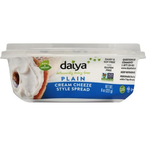 Daiya Spread Plain Cream Cheeze Style 8 Oz Instacart