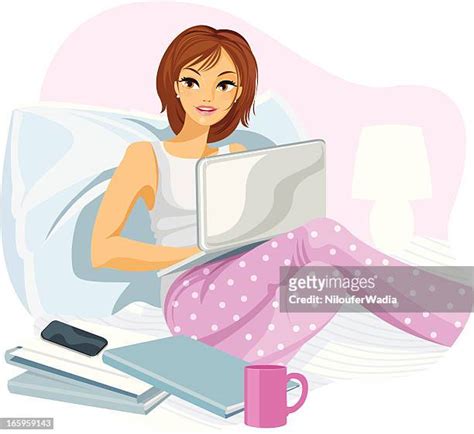 Wearing Pajamas High Res Illustrations Getty Images