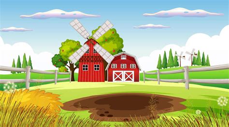 Farm Background Vector Art Icons And Graphics For Free Download