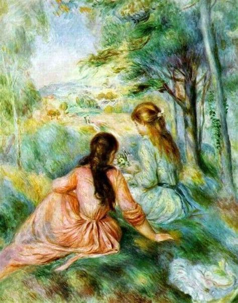 Description Of The Painting By Pierre Auguste Renoir In The Meadow ️
