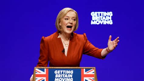 11 key moments from chaos hit liz truss s short speech to tory conference mirror online