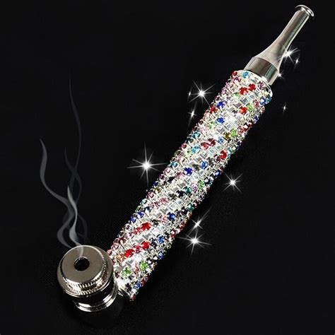 Fashion Exquisite Diamond Pipe Smok Metal Pipes Beautiful Portable