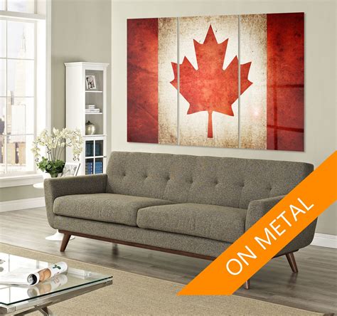 canada-flag-metal-canada-flag-print-canada-wall-art-canada-etsy