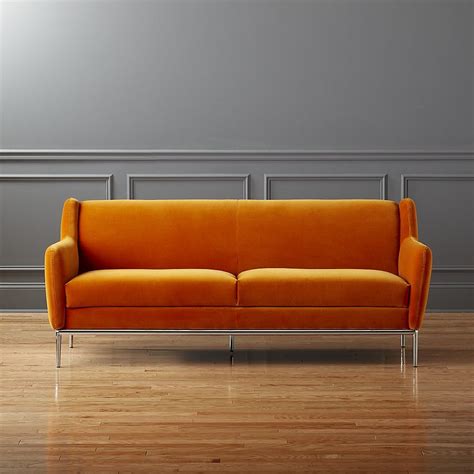 Alfredsofavelaambershs171x1 Sofa Decor Living Room Orange Sofa