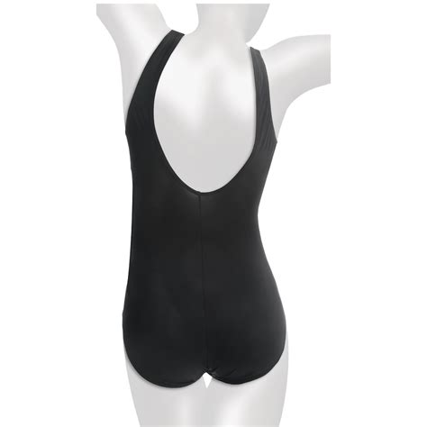 Longitude Deep V Neck One Piece Swimsuit For Women 6804h Save 58