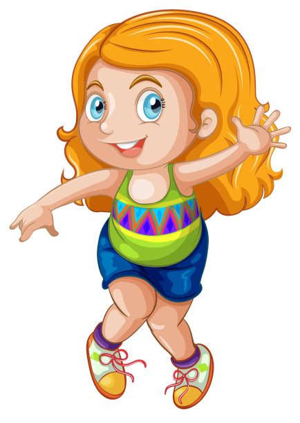 80 Chubby Blonde Girl Illustrations Royalty Free Vector Graphics