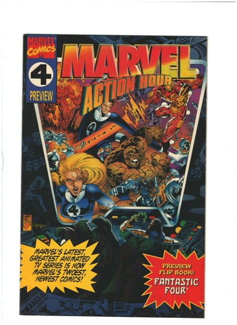 Marvel Action Hour Preview 1 Vf 80 Fantastic Four And Iron Man 1994 Comic Books Modern Age