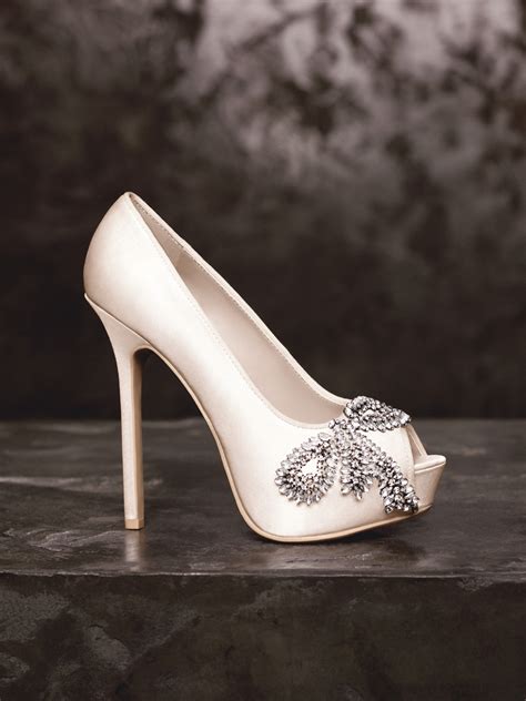 Choose your favourite bridal shoe style. Spring 2013 White by Vera Wang Wedding Shoes VW370143 | OneWed.com