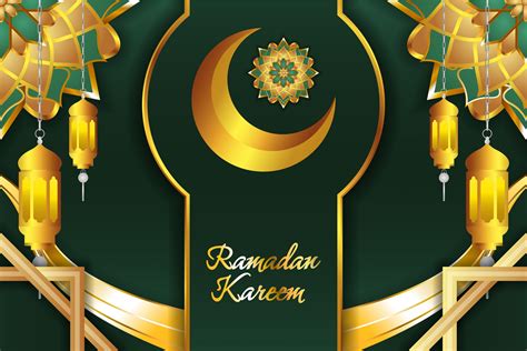 Ramadan Background With Element Green Graphic By Xis666graphic