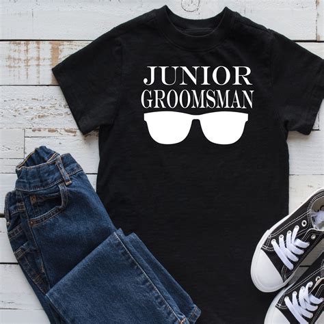 Explore unique groomsmen products to make your big day even more special. Junior Groomsman Shirt -Junior Groomsman Gift - Junior ...