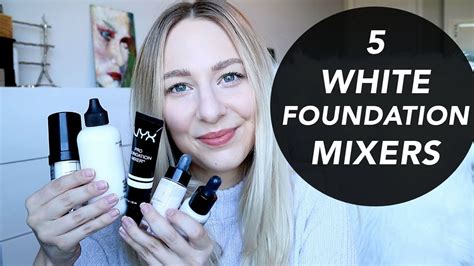 White Foundation Mixers Lighten Your Foundations Youtube