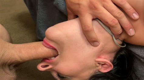 Close Up Deepthroat Wife Swallows Cock Whole Gagging Noisy Throat Pornhub Com