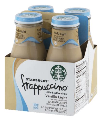 Starbucks Vanilla Light Frappuccino Chilled Coffee Drink Pack