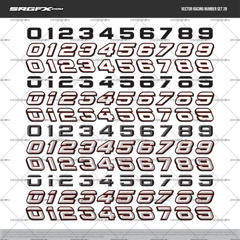 Vector Racing Number Set 28 Ph