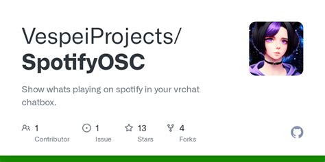 Github Vespeiprojectsspotifyosc Show Whats Playing On Spotify In