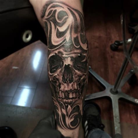 Third dimension is one of the best tattoo shops in the area. Human skull by Brian Murphy: TattooNOW