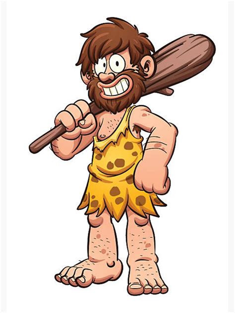 Caveman Sticker For Sale By Titch81 Redbubble