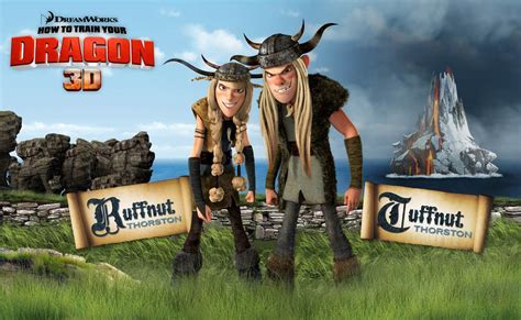 How To Train Your Dragon T J Miller And Kristen Wiig As Tuffnut And Ruffnut Thorston How