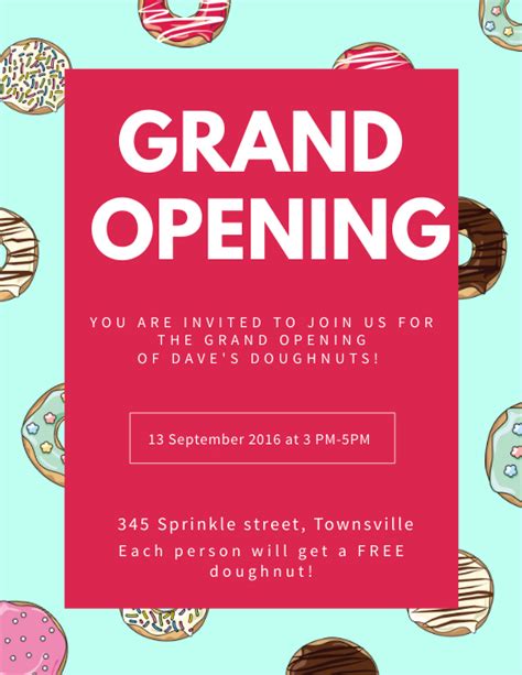 Create Grand Opening Flyers In Minutes Postermywall