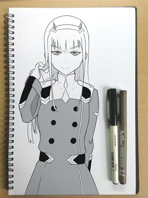 I Draw Zero Two From Darling In The Frannx Animeart