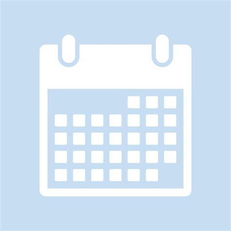 Premium Vector Calendar Icon On Blue Background