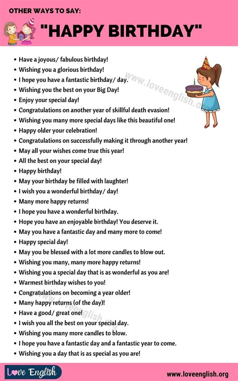 birthday wishes 35 funny ways to say happy birthday in english love englis… birthday quotes