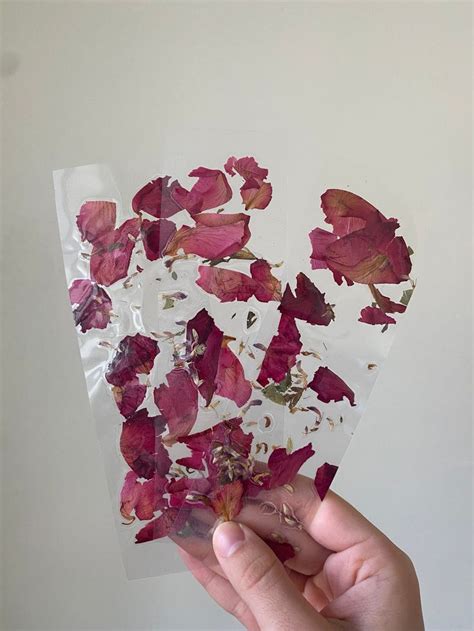 Rose Pressed Flower Bookmarks Floral Botanical Witchy Rose Clover