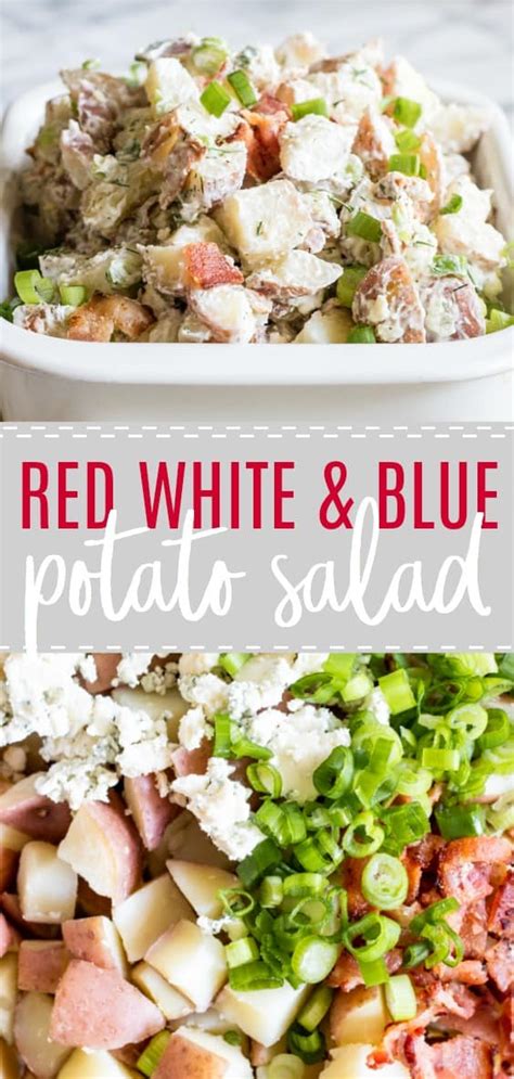 Red White And Blue Potato Salad House Of Yumm