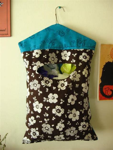 Hanging Plastic Bag Holder · How To Make A Bag Holder · Sewing on Cut