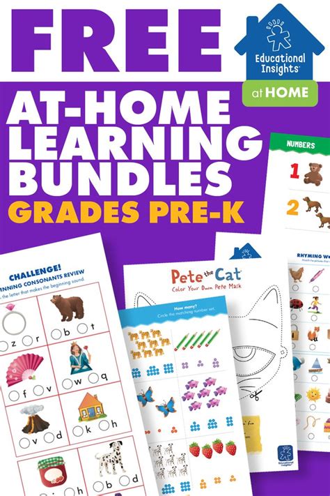 Free Printable Learning Worksheet Bundles For Pre K Kids Learning