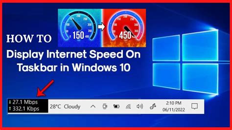 How To Show Internet Speed On Taskbar In Windows 10 Display Internet