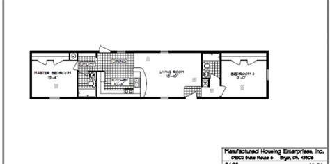 Floor Plan For 1976 14x70 2 Bedroom Mobile Home 1995 Fleetwood