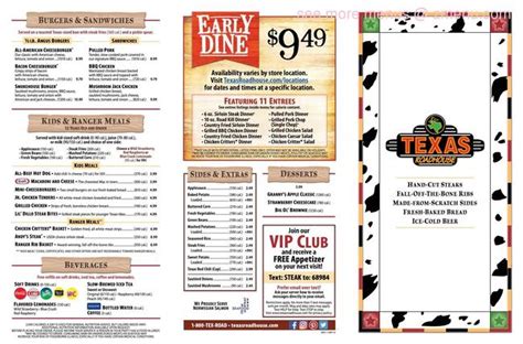 Online Menu Of Texas Roadhouse Restaurant London Kentucky 40741 Zmenu