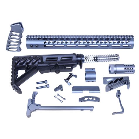 Guntec Usa Ar 15 Ultimate Rifle Kit Anodized Grey Tactical Transition